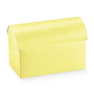 Scatola Modello COFANETTO colore sfere GIALLO misura  7 x 4,5 x h 5,2 cm 200 pz art 36855