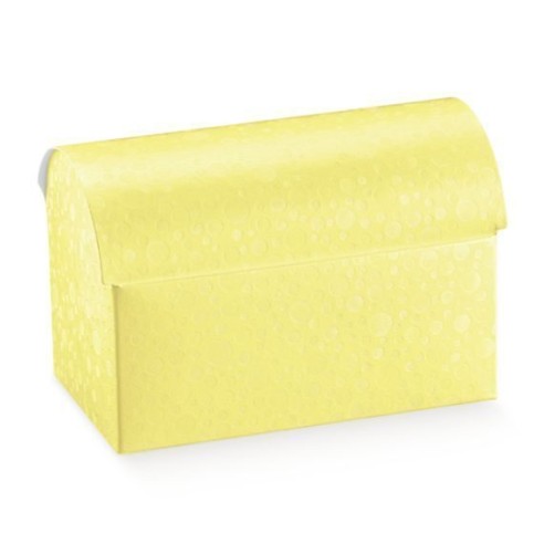 Scatola Modello COFANETTO colore sfere GIALLO misura 17,5 x 11 x h 11,5 cm 100 pz art 36858