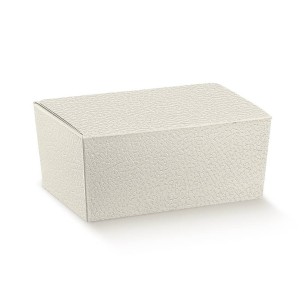 Scatola colore PELLE BIANCO pasticceria modello BALLOTTIN misura 7 x 4,5 x 3 cm Confezione 200 pz art 15244