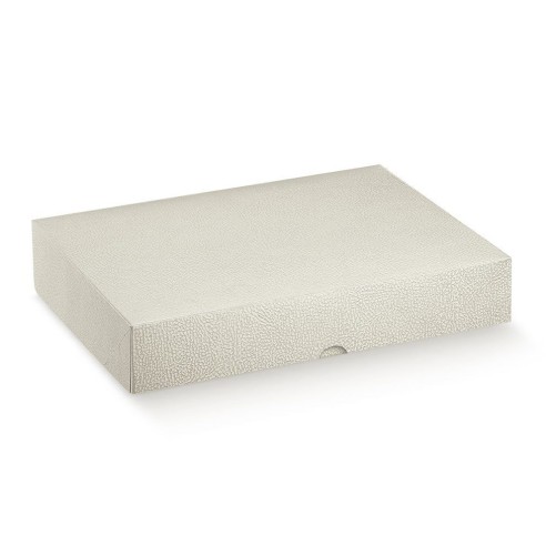 Scatola modello PRONTA colore PELLE BIANCO 29 x 20 x h 6 cm confezione 100 pz art 14777