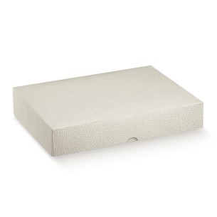 Scatola modello PRONTA colore PELLE BIANCO 32 x 22 x h 6 cm confezione 100 pz art 14778