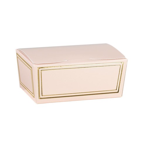 Scatola colore ROSA e ORO pasticceria modello BALLOTTIN misura 7 x 4,5 x 3 cm Confezione 200 pz art 36208