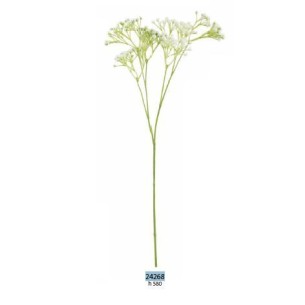 Ramo GYPSOPHILA finta colore BIANCO decorazione wedding matrimonio H 58 cm Confezione 24 pz art 24268