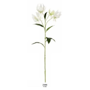 Ramo GLORIOSA finta colore BIANCO decorazione wedding matrimonio H 90 cm Confezione 12 pz art 25486