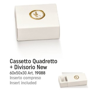 Scatola confetti tipo cassetto con simbolo Cresima e Comunione 6 x 5 x h 3 cm confezione 10 pz art 19088