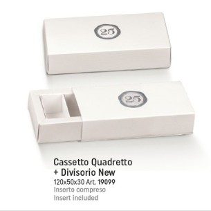 Scatola confetti tipo cassetto con numero 25 esimo anniversario 12 x 5 x h 3 cm confezione 10 pz art 19099