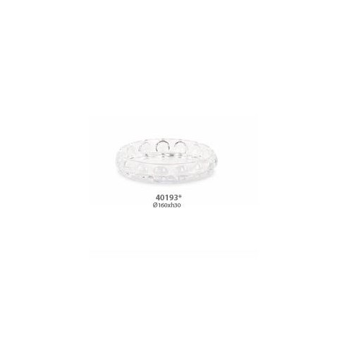 Bomboniera Vassoio tondo in vetro d 16 x h 3 cm Wedding Party Planner art 40193