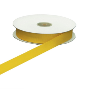 Nastro GROSGRAIN GIALLO rotolo bobina Laghezza 1 cm x 50 mt Decorazione fai da te - art DG1009