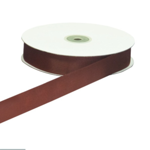 Nastro GROSGRAIN MARRONE rotolo bobina Laghezza 1 cm x 50 mt Decorazione fai da te - art DG1015