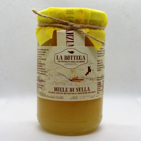 Barattolo di Miele di Sulla 100% Italiano confezione 400g Art MIELESULLA400