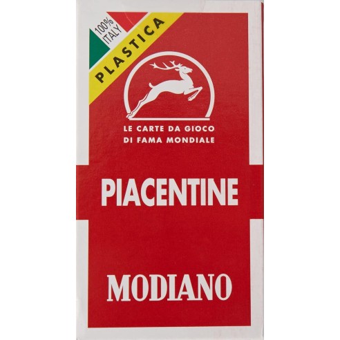 Mazzo di carte da gioco Napoletane in plastica 100% italiane MODIANO cartone da 14 mazzi art NAPOLASTICA14