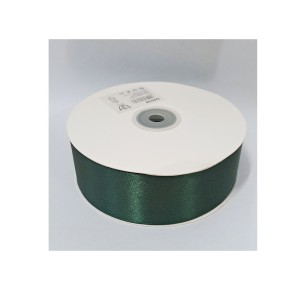 Nastro doppio raso 4  cm rotolo bobina da 50 mt VERDE SMERALDO fai da te - art D4038