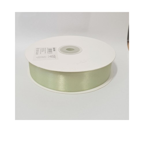 Nastro doppio raso 2,5 Cm rotolo bobina da 50 mt  Verde Chiaro fai da te - art D2506