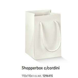 SCATOLA SHOPB.C 110X110X170 FIBRA BIANCO CONF.DA 10PZ ART.29641