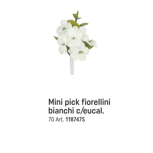 FIORE MINI PICK FIORI BIANCHI EUCAL. ART. 18747