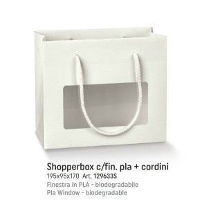 SCATOLA SHOPB.C 195X95X170 FIBRA BIANCO CONF.DA 10PZ ART.29633