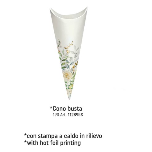 SCATOLA CONO BUSTA 190 BOTANIC  CONF.DA 10PZ ART.12895