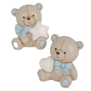 Bomboniera TEO ORSO CIELO S/DANAIO  H.9 S/2PZ  ART. 04A429