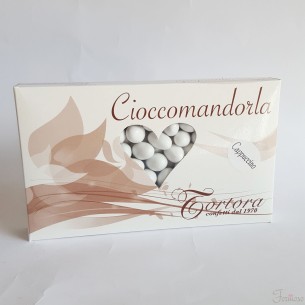 Confetti cioccomandorla BIANCO gusto CAPPUCCINO da 1kg Art CIOCCAP