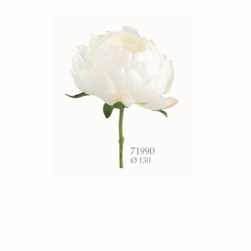 Ramo Peonia finta colore Bianco decorazione wedding matrimonio art 71990