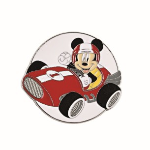 Bomboniera Segnaposto Calamita metello Topolino Mickey Mouse DISNEY Celeste Smaltata Battesimo Nascita D 4,5 cm set 6 pz art 695