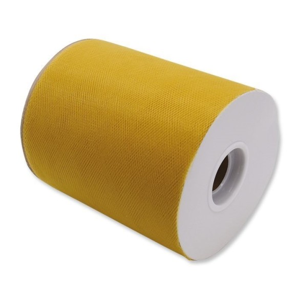 Rotolo di Tulle Giallo per bomboniere e per Matrimonio 12,5 cm x