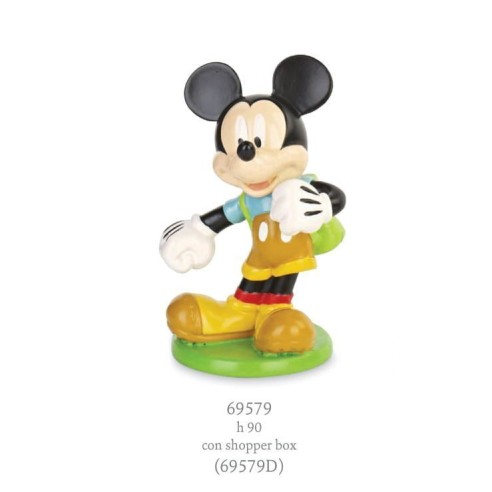 Bomboniera portachivi Disney topolino Mickey con leoncino con bustina  regalo cm. 11
