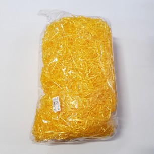 Paglia truciolo GIALLO per cesta natalizia PASQUA o da imballo fai da te confezione da 250g Art. 5912.02