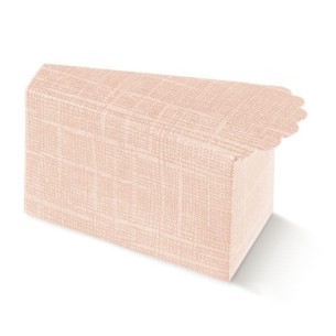 Scatola bomboniera Fetta Torta seta ROSA 8 x 4,5 x 5 cm Set 10 pz art 12844