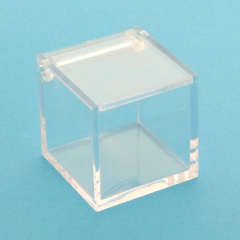 Bomboniera Scatola cubo Plexiglas Trasparente per Confetti 6 x 6 x h 6 cm  Confezione 12 pz