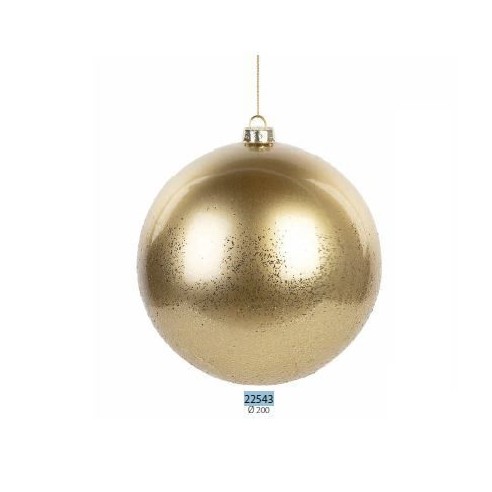 Decorazione Pallina Sfera in vetro color ORO da appendere Wedding Natale Dm 20 cm Confezione 4 pz art 22543