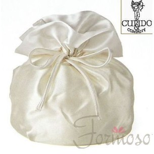 Sacchetto saccoccio bianco bomboniera matrimonio anniversario 18x14x h 28 Cm art 56539